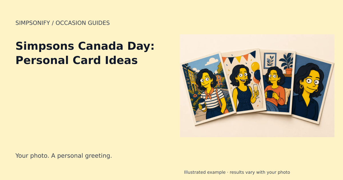 Guide cover: Simpsons Canada Day: Personal Card Ideas
