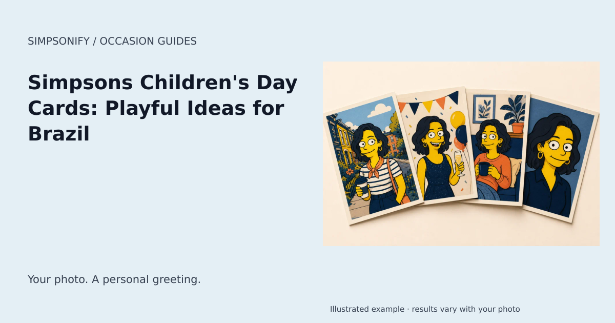 Guide cover: Simpsons Children's Day Cards: Playful Ideas for Brazil