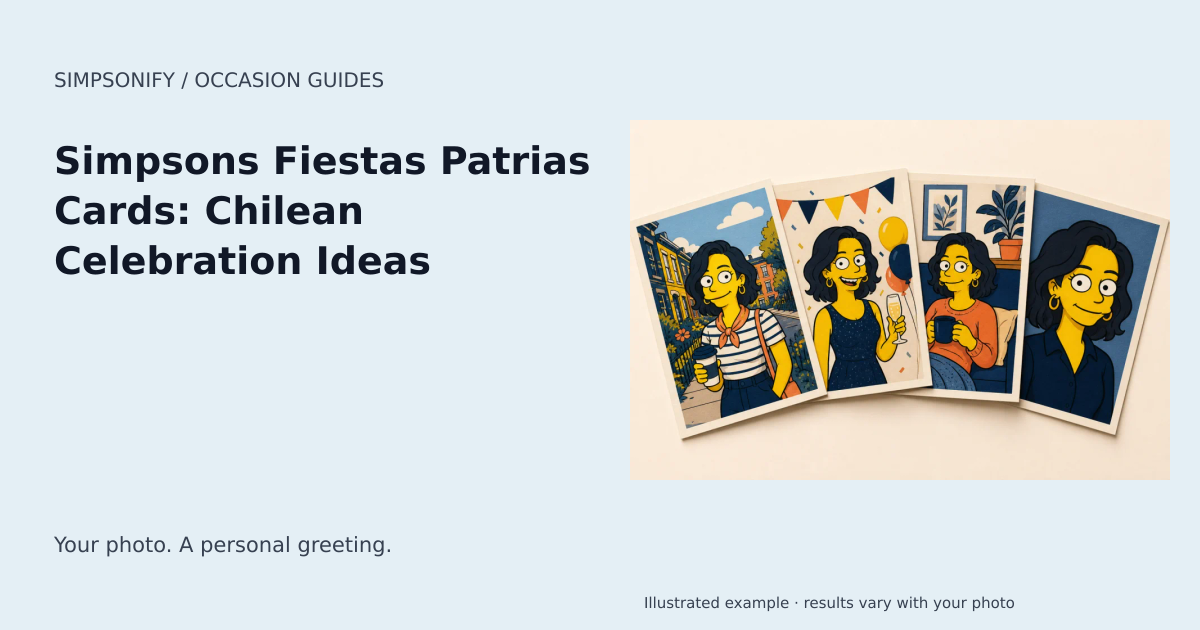 Guide cover: Simpsons Fiestas Patrias Cards: Chilean Celebration Ideas