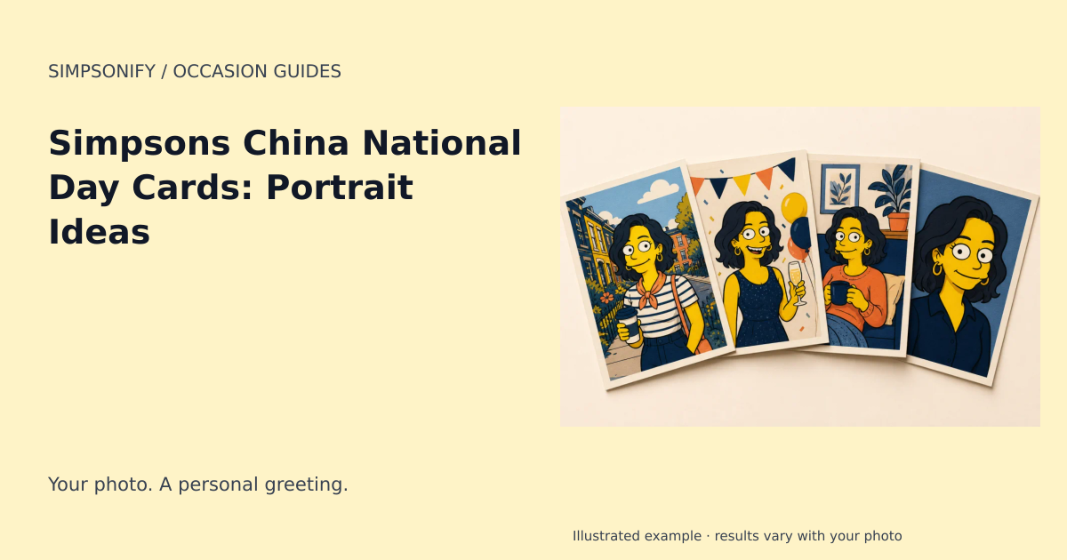 Guide cover: Simpsons China National Day Cards: Portrait Ideas