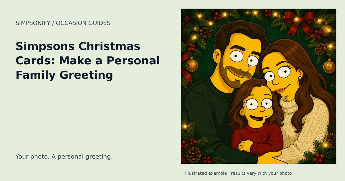 Guide cover: Simpsons Christmas Cards: Make a Personal Family Greeting