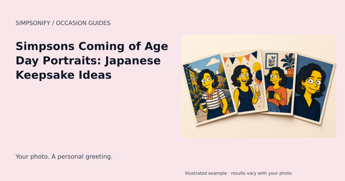 Guide cover: Simpsons Coming of Age Day Portraits: Japanese Keepsake Ideas