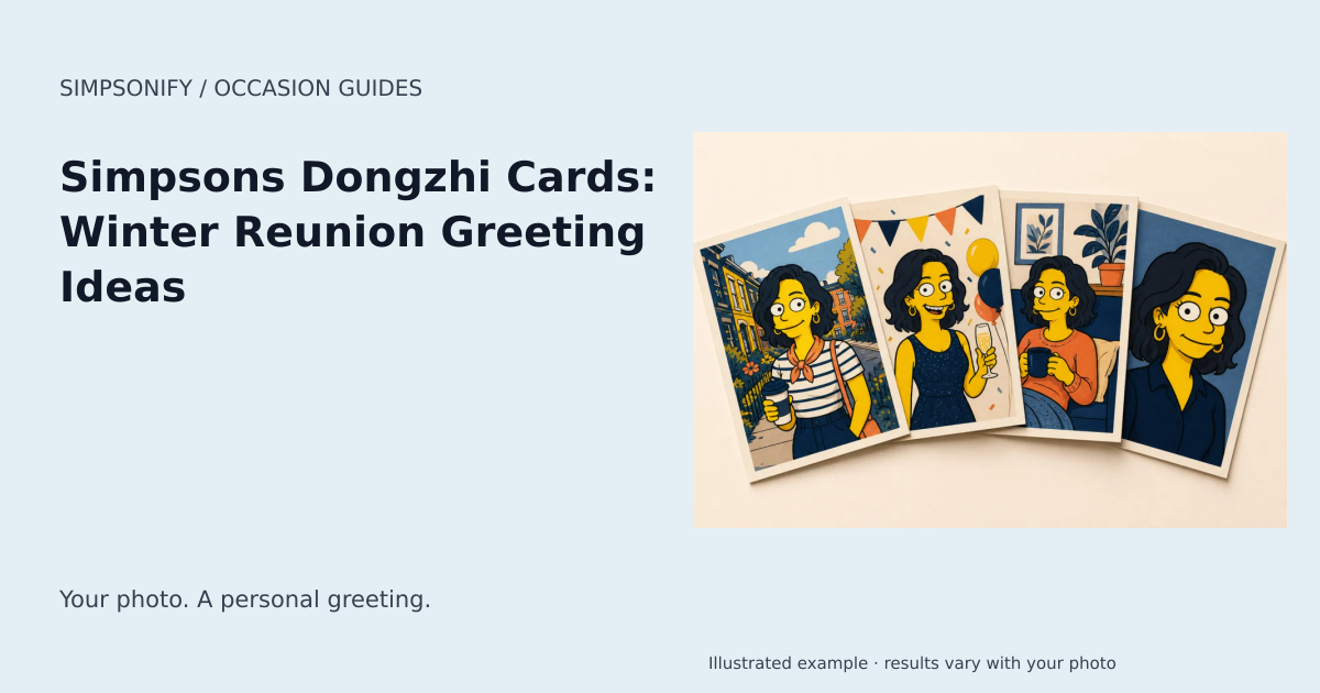 Guide cover: Simpsons Dongzhi Cards: Winter Reunion Greeting Ideas