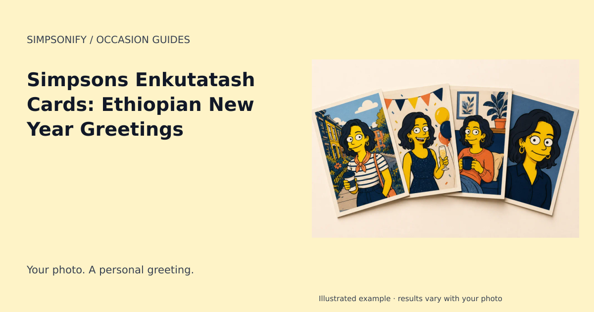 Guide cover: Simpsons Enkutatash Cards: Ethiopian New Year Greetings