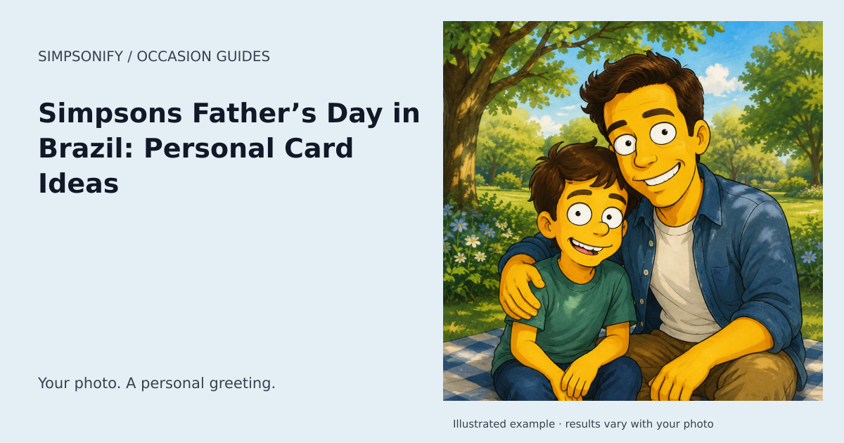 Guide cover: Simpsons Father’s Day in Brazil: Personal Card Ideas