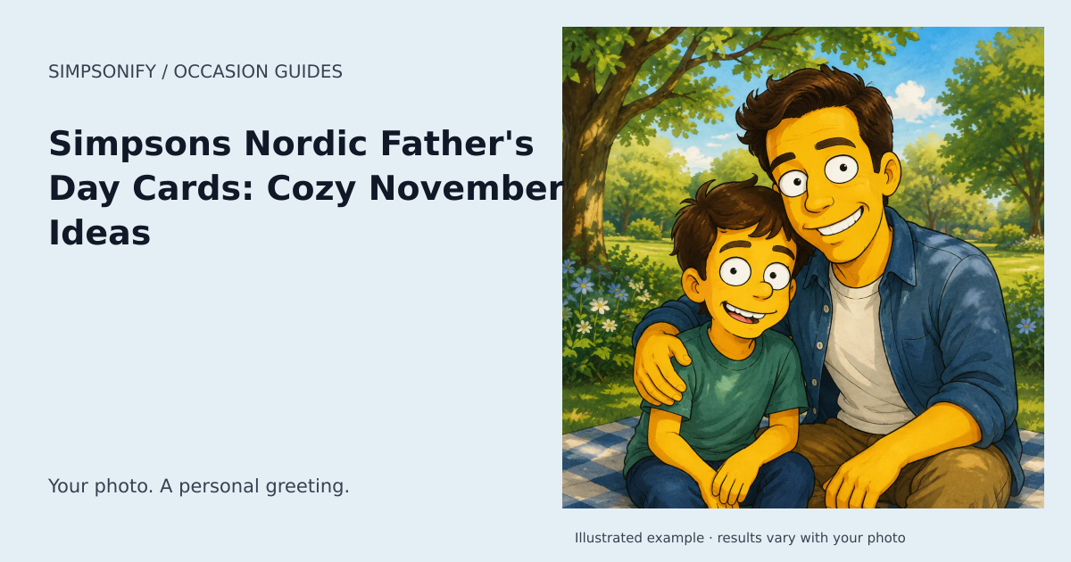 Guide cover: Simpsons Nordic Father's Day Cards: Cozy November Ideas
