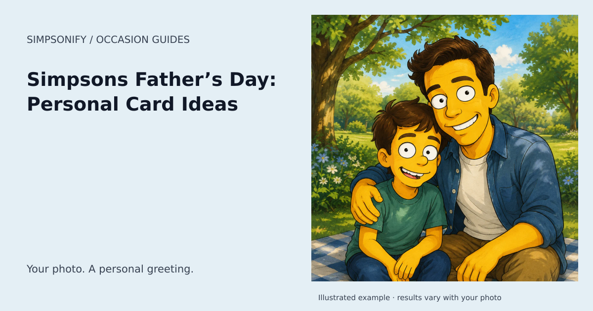 Guide cover: Simpsons Father’s Day: Personal Card Ideas