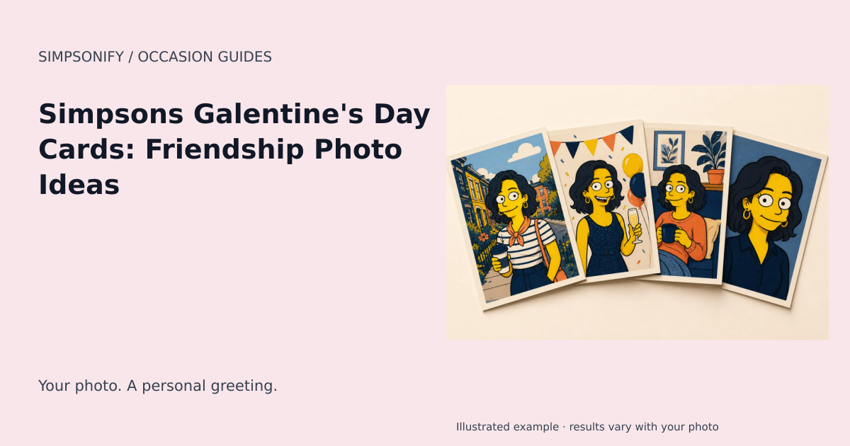Guide cover: Simpsons Galentine's Day Cards: Friendship Photo Ideas