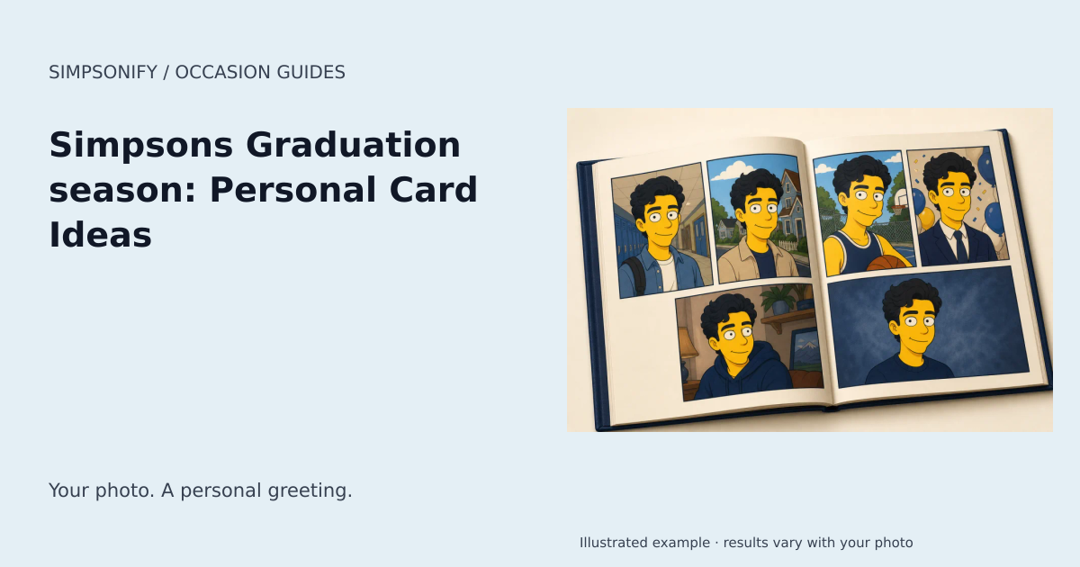 Guide cover: Simpsons Graduation season: Personal Card Ideas