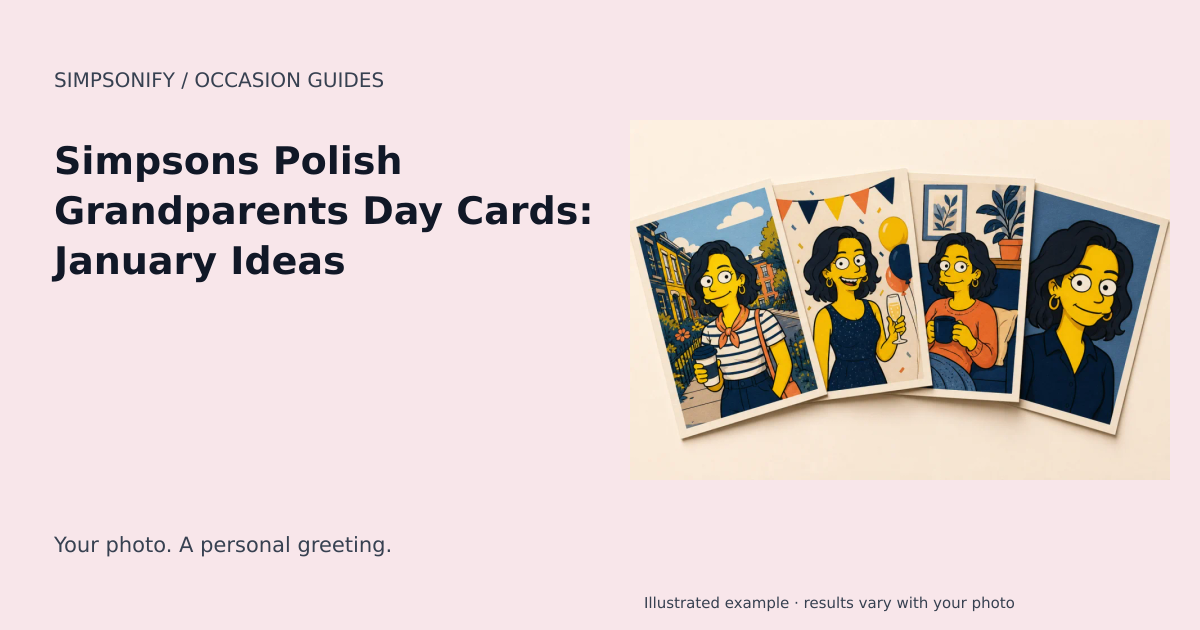 Guide cover: Simpsons Polish Grandparents Day Cards: January Ideas