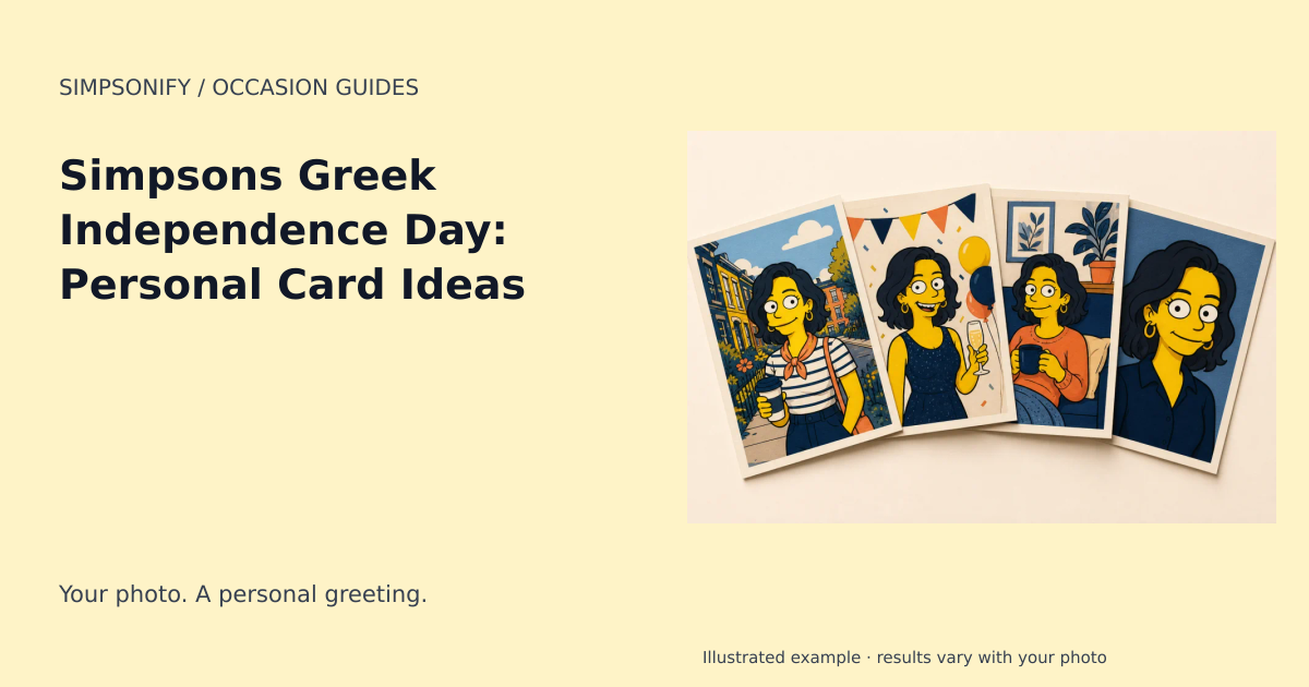 Guide cover: Simpsons Greek Independence Day: Personal Card Ideas