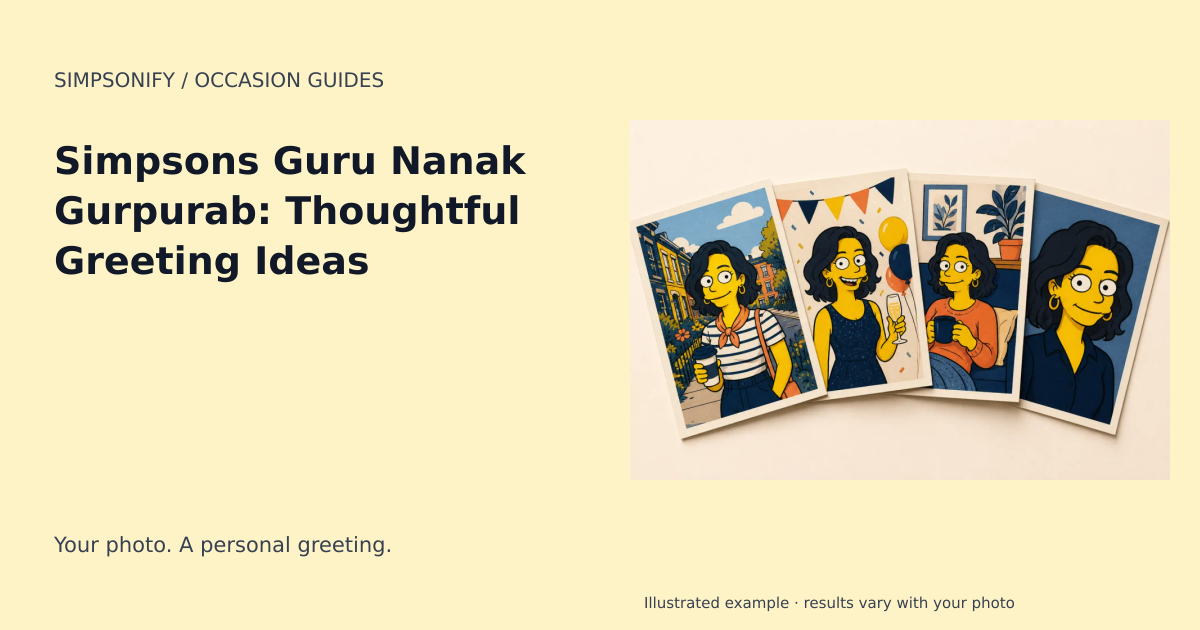 Guide cover: Simpsons Guru Nanak Gurpurab: Thoughtful Greeting Ideas