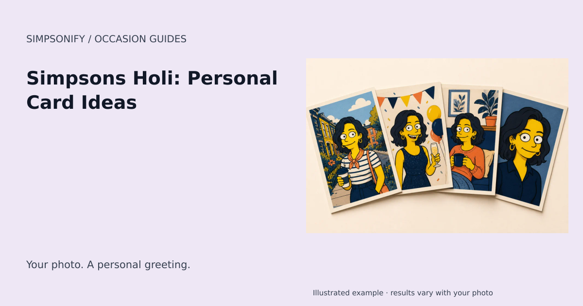 Guide cover: Simpsons Holi: Personal Card Ideas