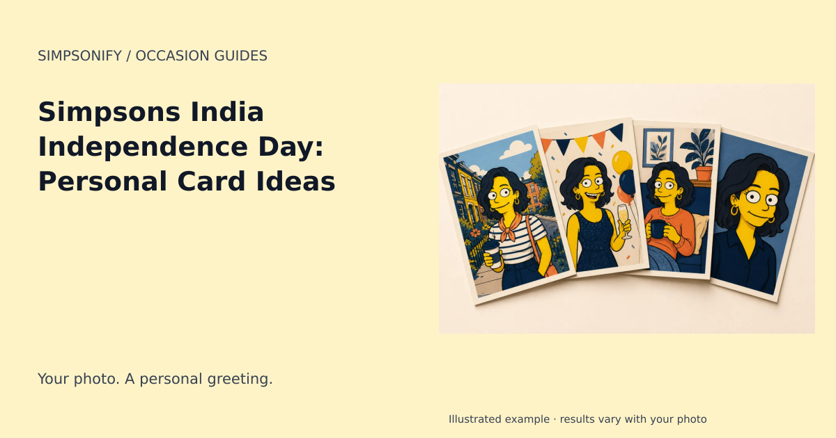 Guide cover: Simpsons India Independence Day: Personal Card Ideas