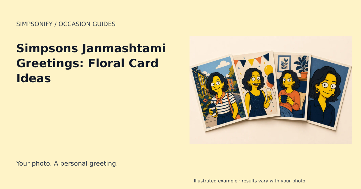 Guide cover: Simpsons Janmashtami Greetings: Floral Card Ideas