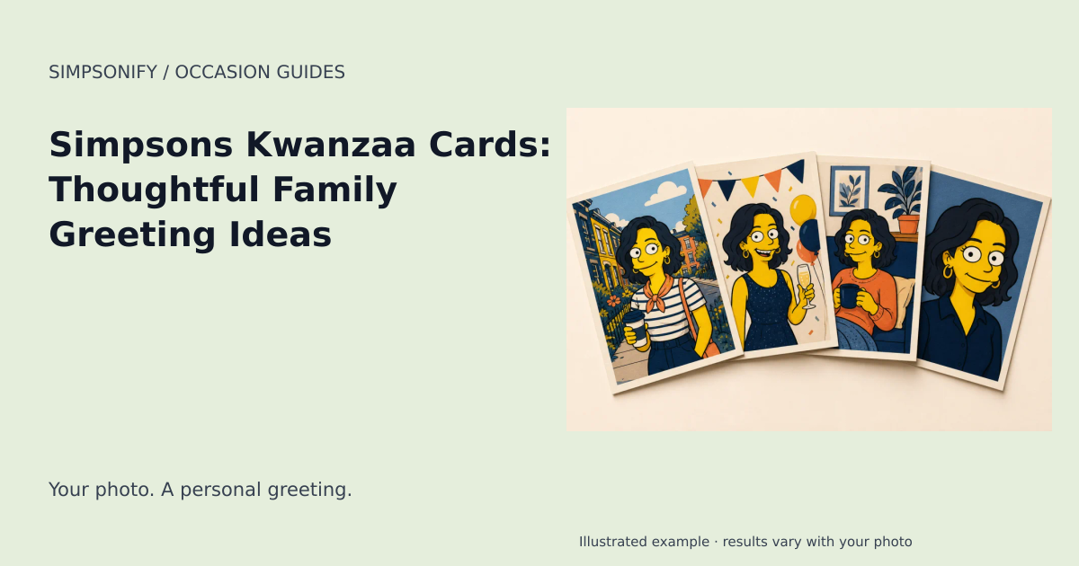 Guide cover: Simpsons Kwanzaa Cards: Thoughtful Family Greeting Ideas