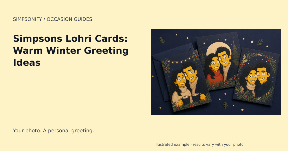Guide cover: Simpsons Lohri Cards: Warm Winter Greeting Ideas