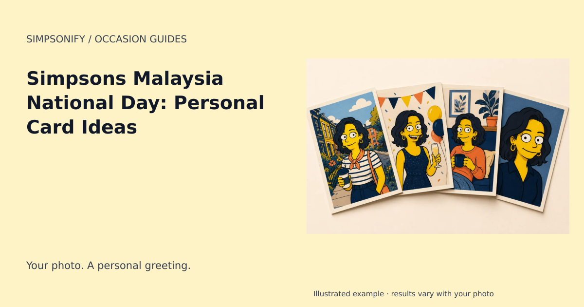 Guide cover: Simpsons Malaysia National Day: Personal Card Ideas