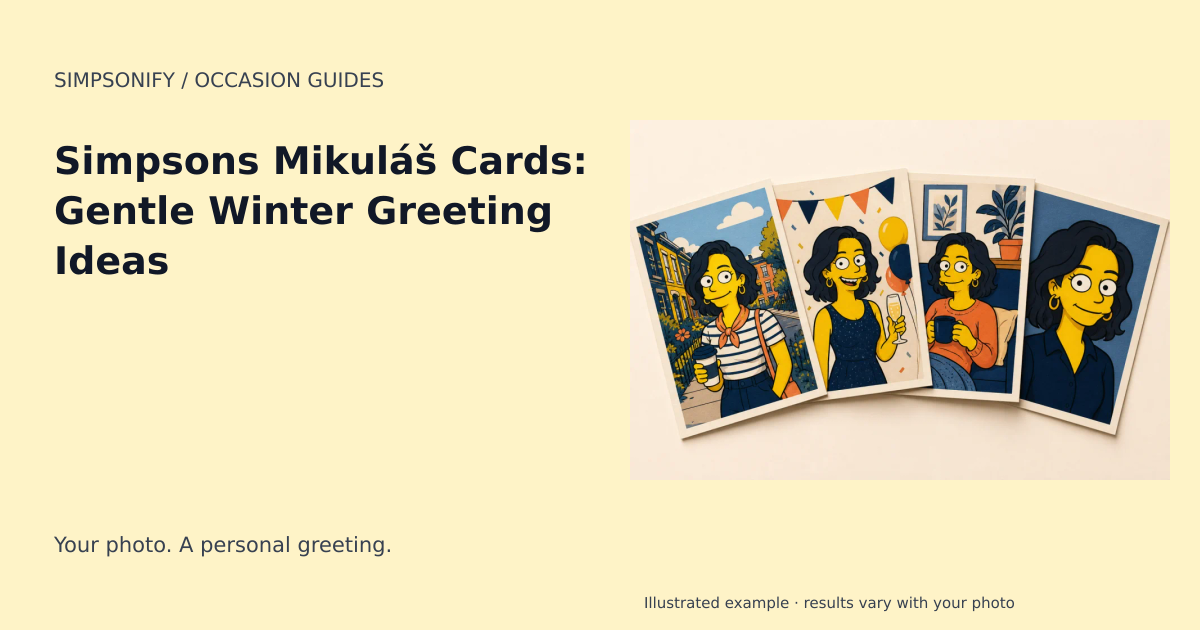 Guide cover: Simpsons Mikuláš Cards: Gentle Winter Greeting Ideas
