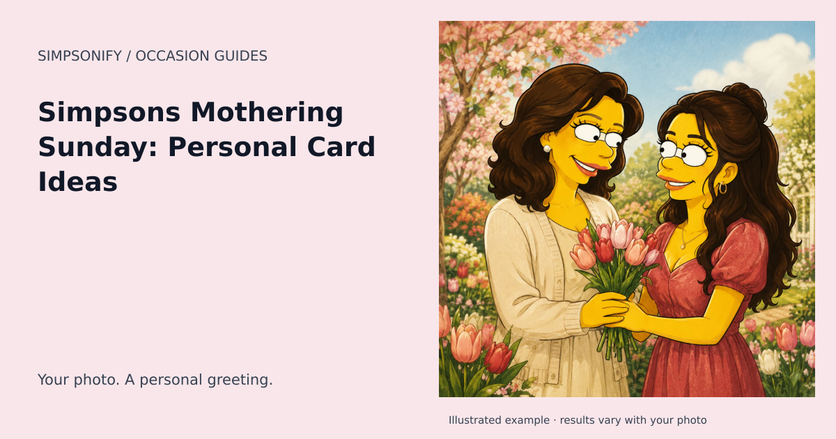 Guide cover: Simpsons Mothering Sunday: Personal Card Ideas