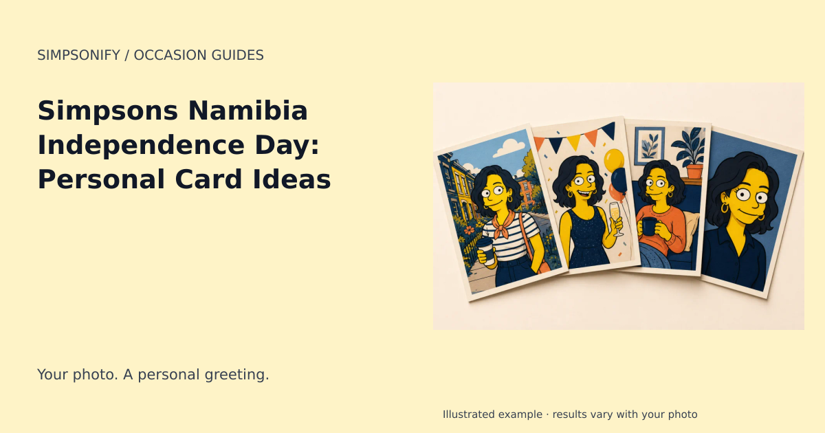 Guide cover: Simpsons Namibia Independence Day: Personal Card Ideas