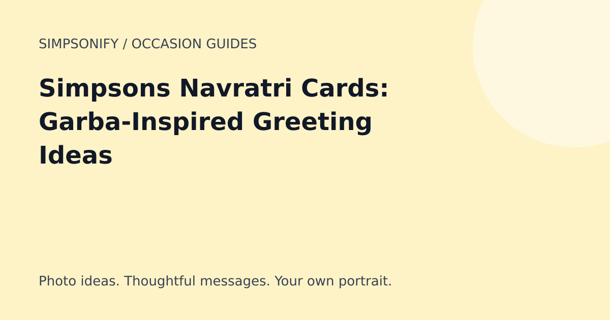 Guide cover: Simpsons Navratri Cards: Garba-Inspired Greeting Ideas