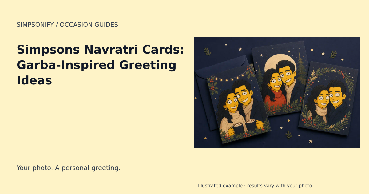 Guide cover: Simpsons Navratri Cards: Garba-Inspired Greeting Ideas