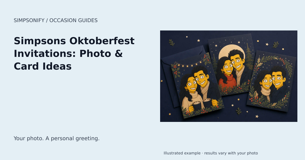 Guide cover: Simpsons Oktoberfest Invitations: Photo & Card Ideas