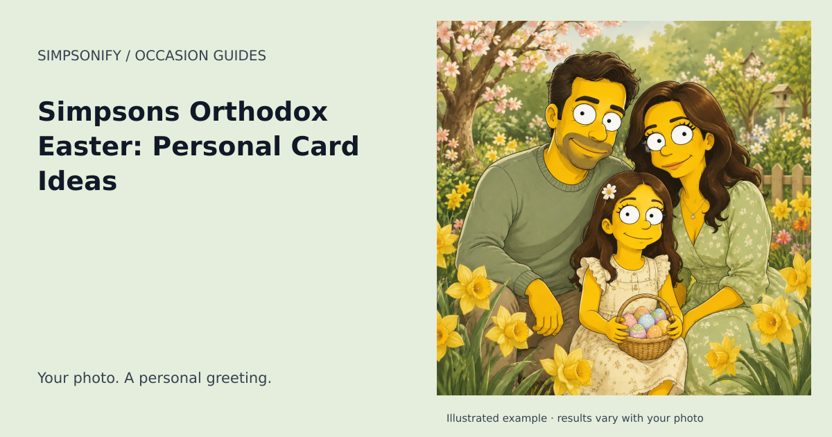 Guide cover: Simpsons Orthodox Easter: Personal Card Ideas