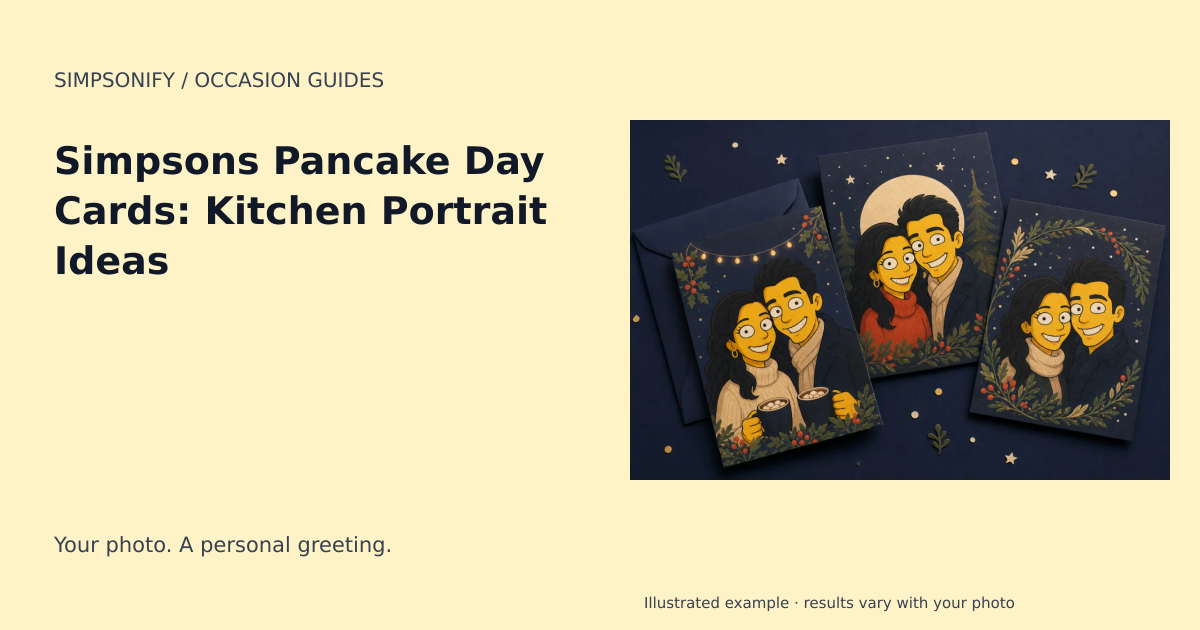 Guide cover: Simpsons Pancake Day Cards: Kitchen Portrait Ideas