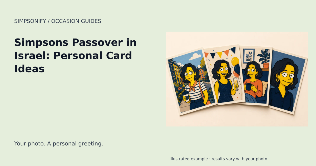 Guide cover: Simpsons Passover in Israel: Personal Card Ideas