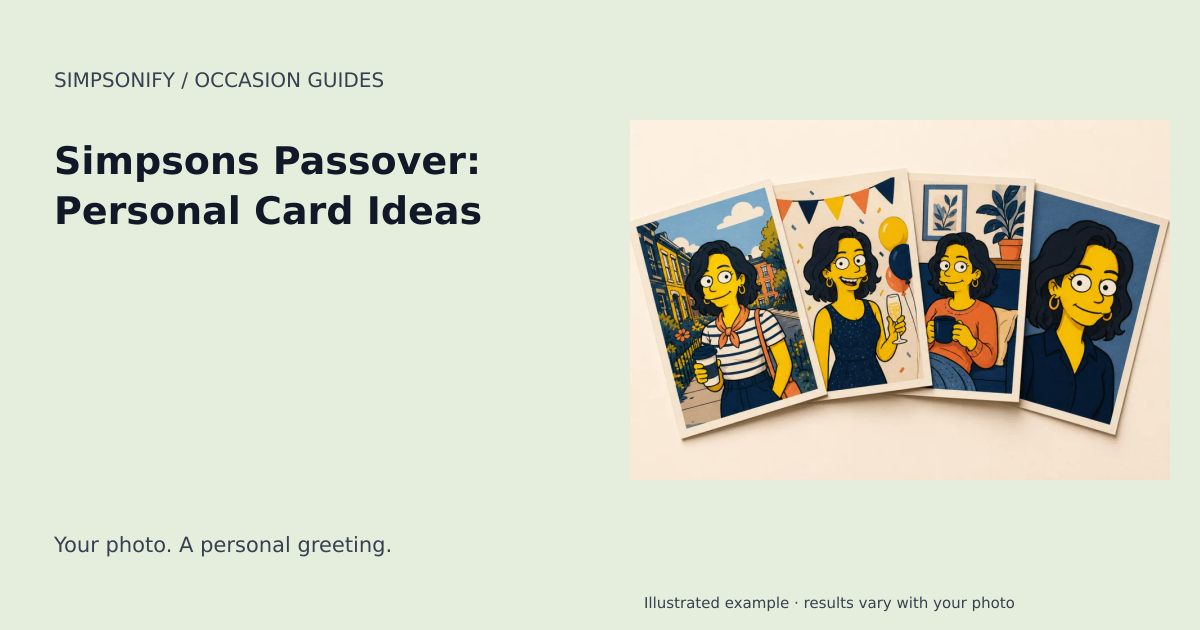 Guide cover: Simpsons Passover: Personal Card Ideas