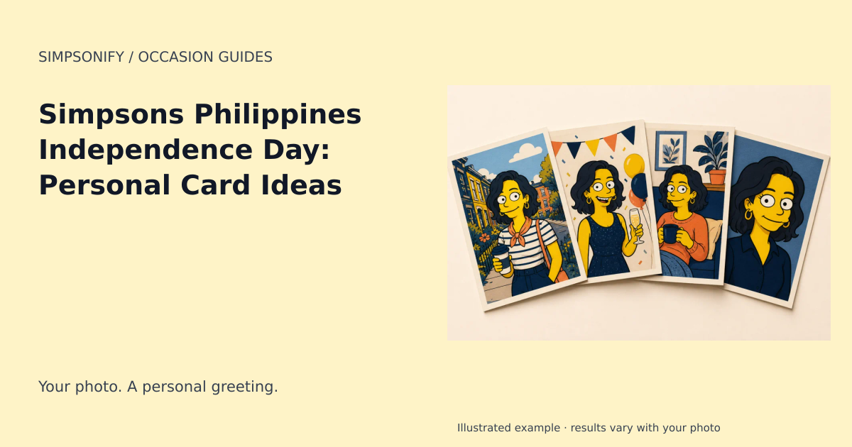 Guide cover: Simpsons Philippines Independence Day: Personal Card Ideas