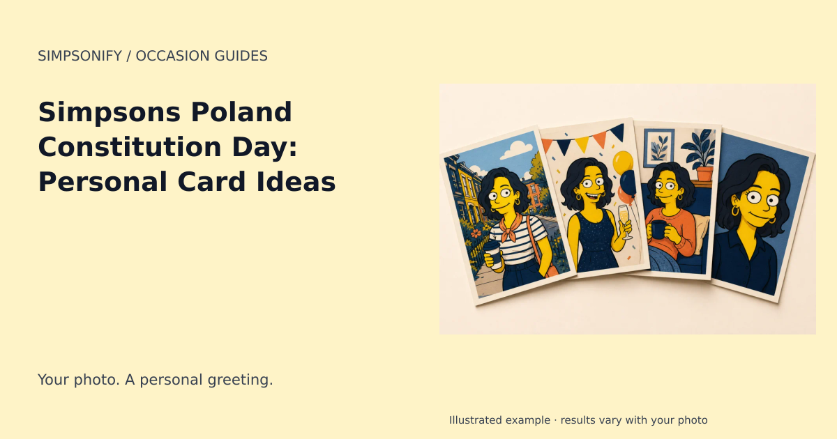 Guide cover: Simpsons Poland Constitution Day: Personal Card Ideas