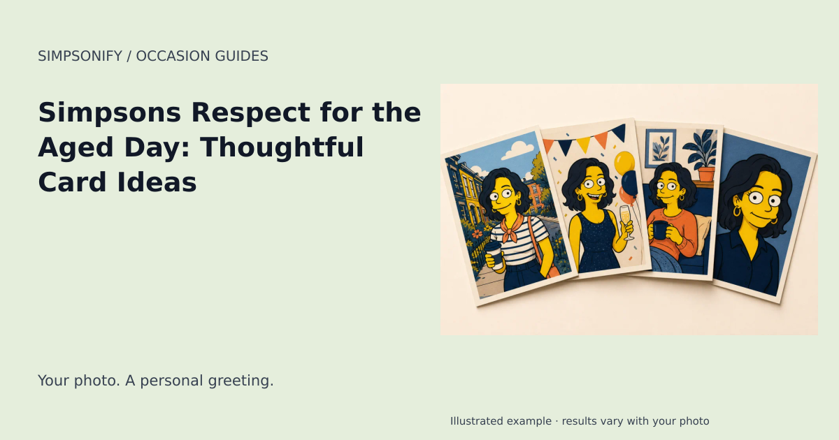 Guide cover: Simpsons Respect for the Aged Day: Thoughtful Card Ideas
