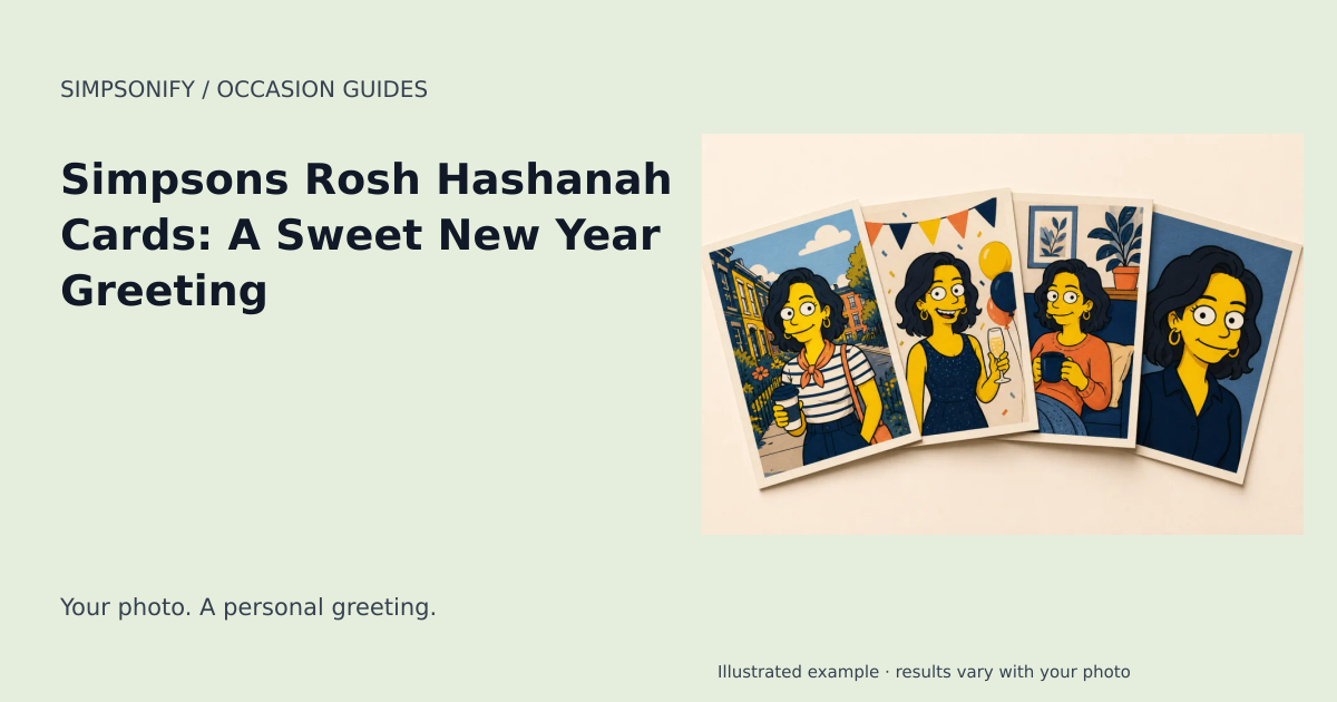 Guide cover: Simpsons Rosh Hashanah Cards: A Sweet New Year Greeting