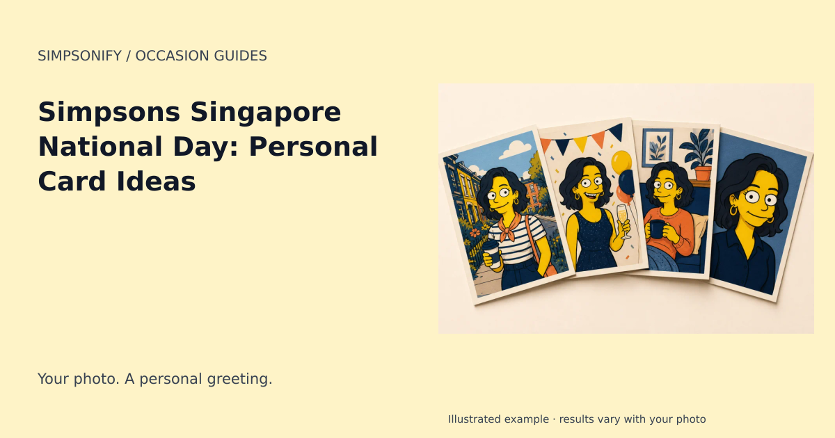 Guide cover: Simpsons Singapore National Day: Personal Card Ideas