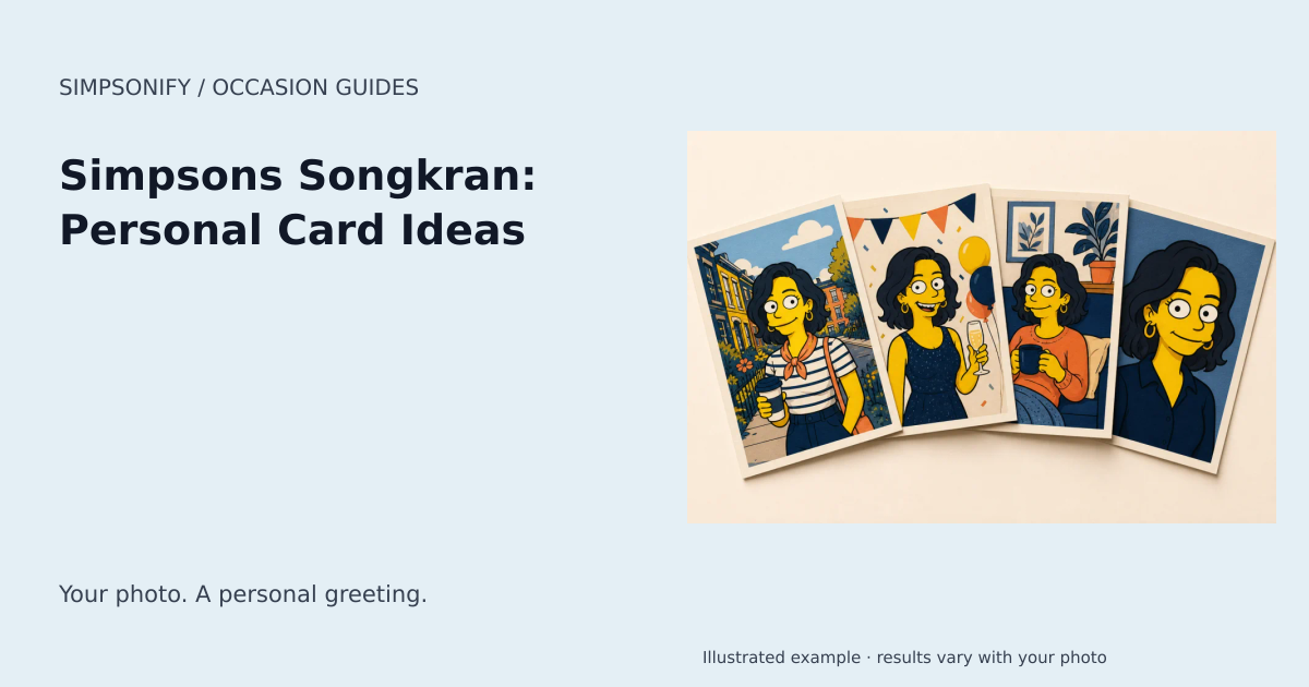 Guide cover: Simpsons Songkran: Personal Card Ideas