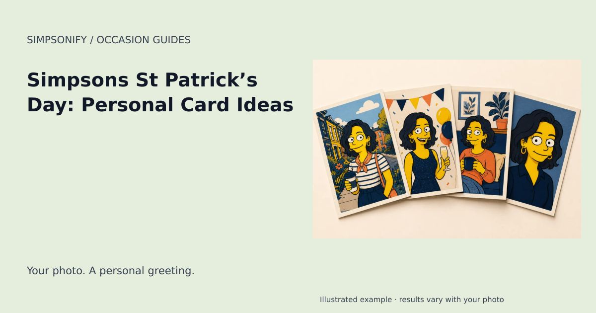Guide cover: Simpsons St Patrick’s Day: Personal Card Ideas