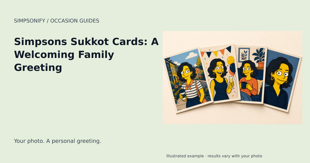 Guide cover: Simpsons Sukkot Cards: A Welcoming Family Greeting