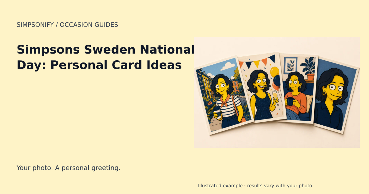 Guide cover: Simpsons Sweden National Day: Personal Card Ideas