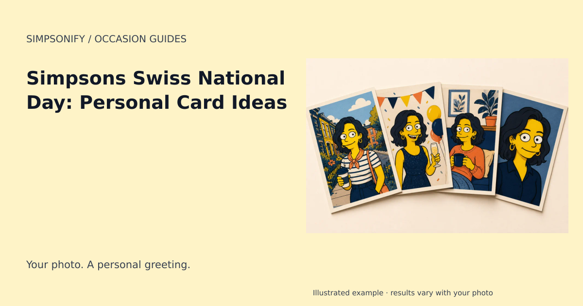Guide cover: Simpsons Swiss National Day: Personal Card Ideas