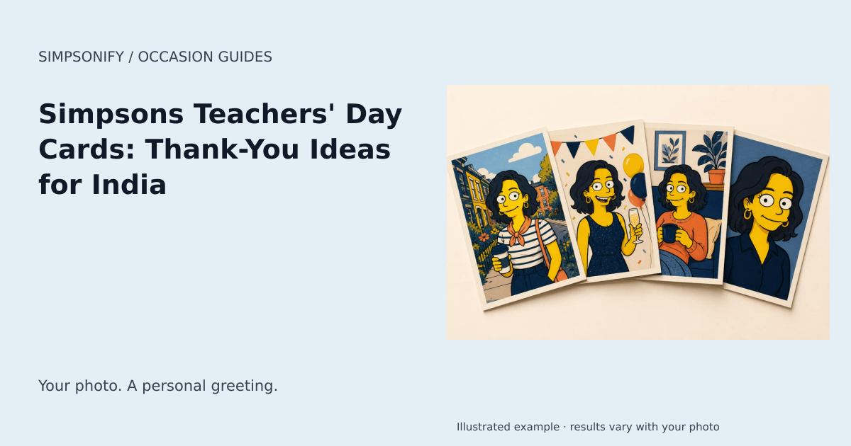Guide cover: Simpsons Teachers' Day Cards: Thank-You Ideas for India