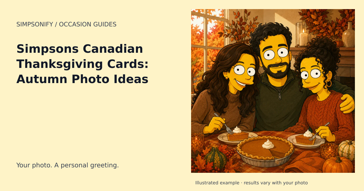 Guide cover: Simpsons Canadian Thanksgiving Cards: Autumn Photo Ideas
