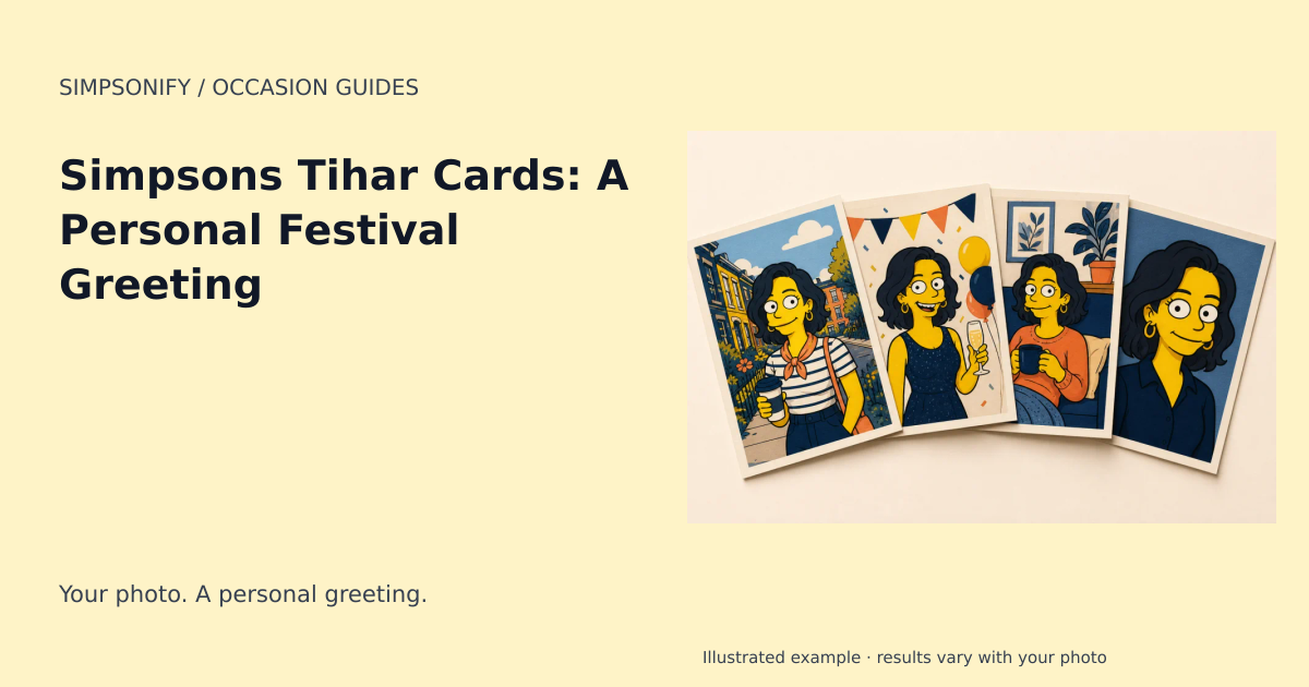 Guide cover: Simpsons Tihar Cards: A Personal Festival Greeting