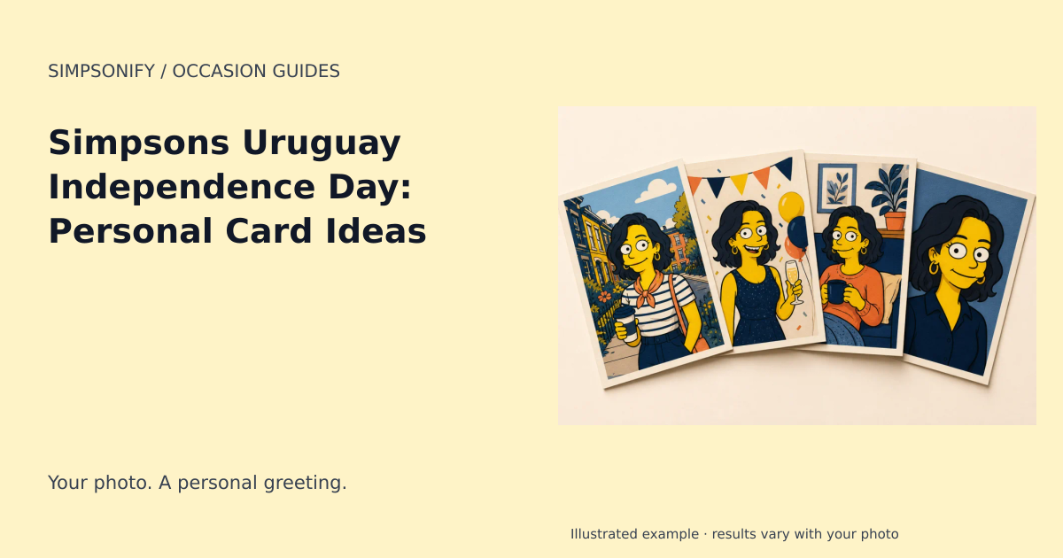 Guide cover: Simpsons Uruguay Independence Day: Personal Card Ideas