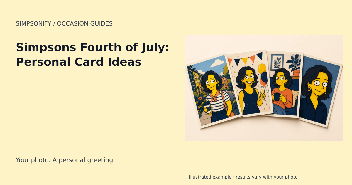 Guide cover: Simpsons Fourth of July: Personal Card Ideas